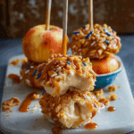 Salted Caramel Stuffed Apple Sticks