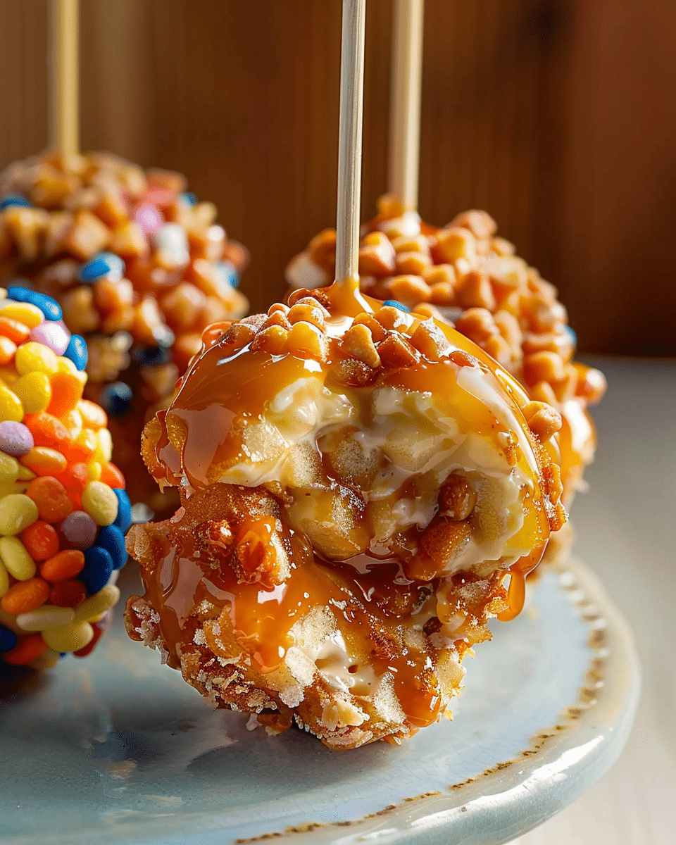 Salted Caramel Stuffed Apple Sticks