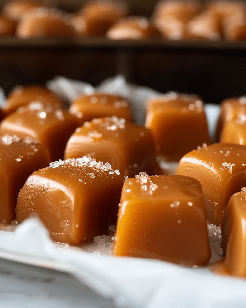 Salted Pumpkin Caramels