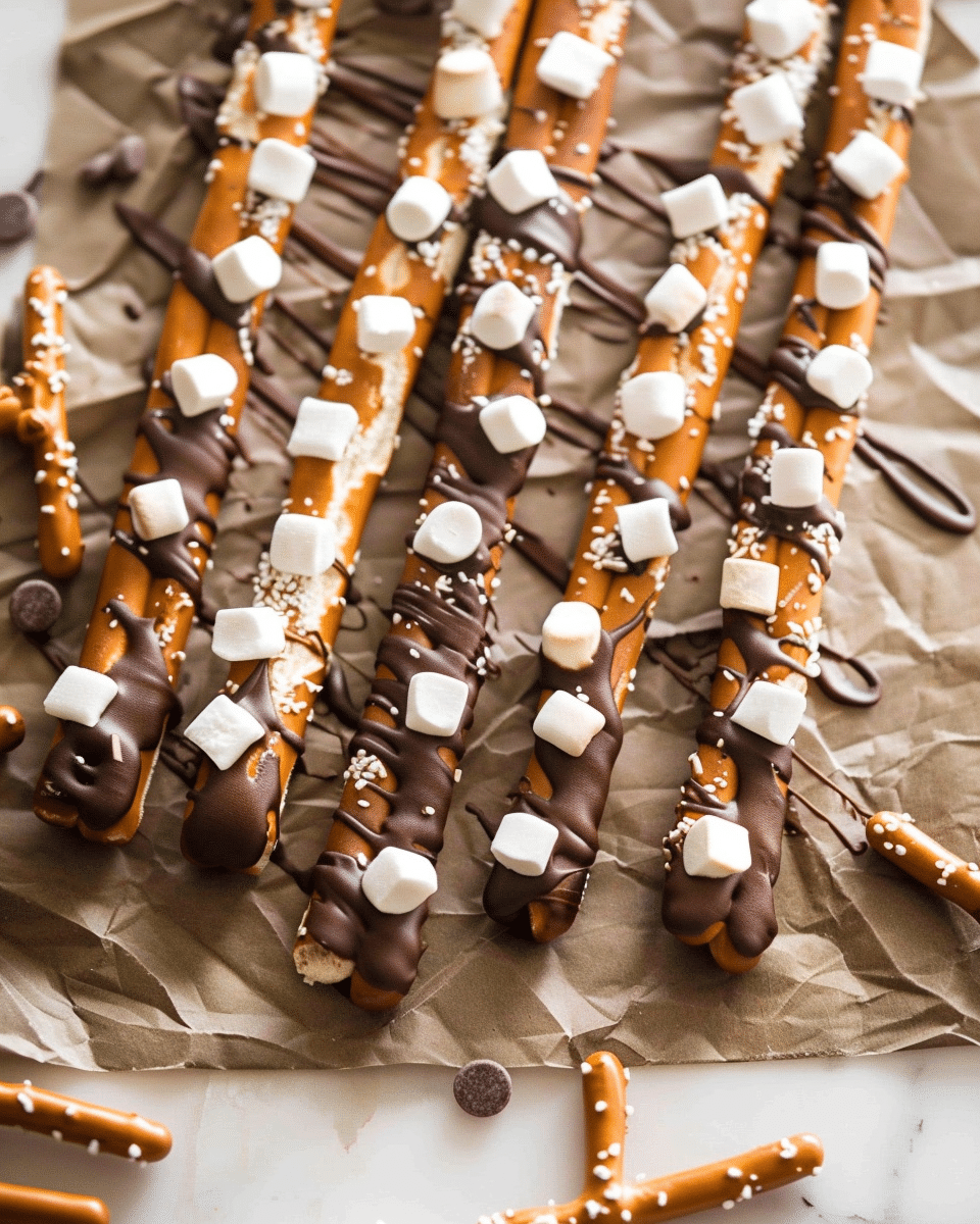 S’mores Pretzel Rods