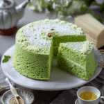 Steamed Pandan Sponge Cake