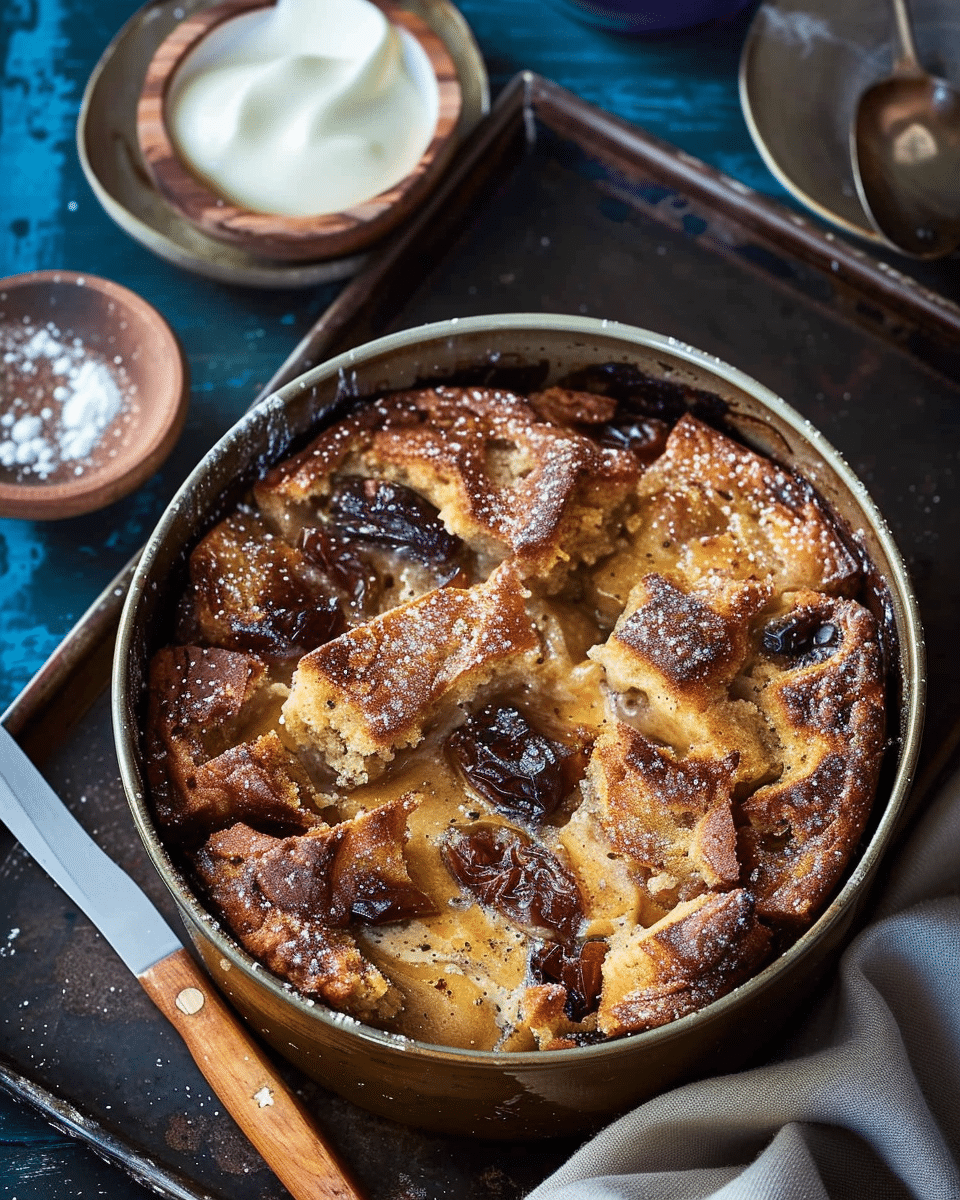Sticky Date Banana Bread and Butter Pudding