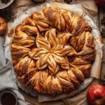 Vegan Star Bread with Apple Cinnamon Filling