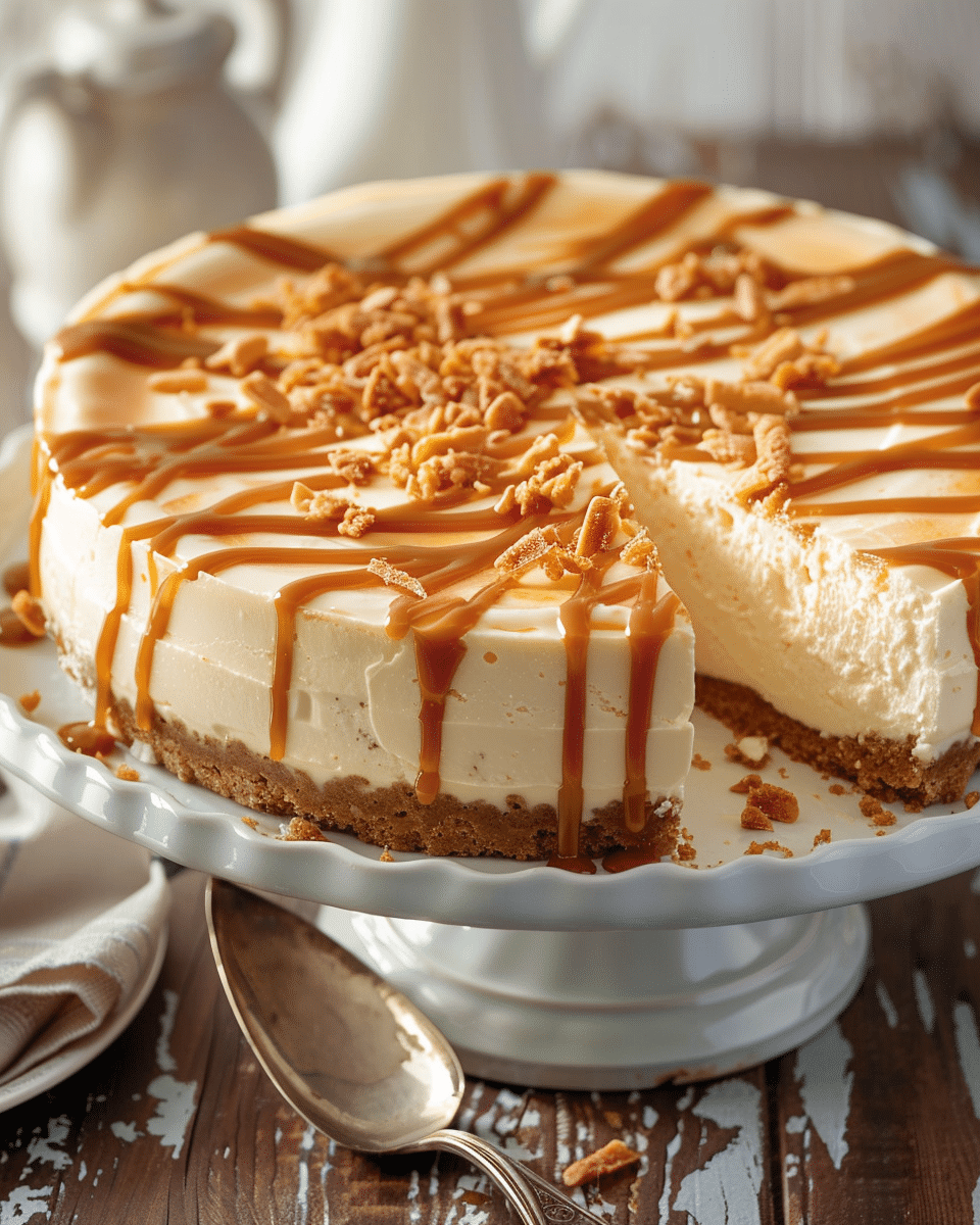 White Chocolate Caramel Cheesecake Recipe
