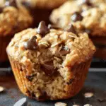 Yogurt Chocolate Chip Oatmeal Muffins Recipe