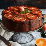 Boiled Fruit Cake with Orange Glaze