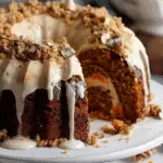 Cheesecake Stuffed Carrot Bundt Cake