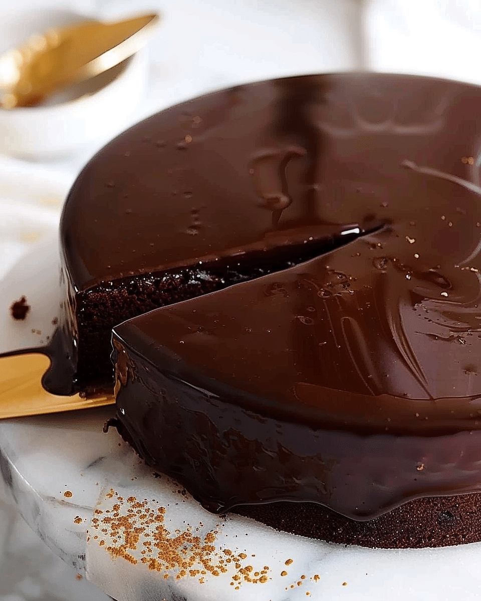 Chocolate Mirror Glaze