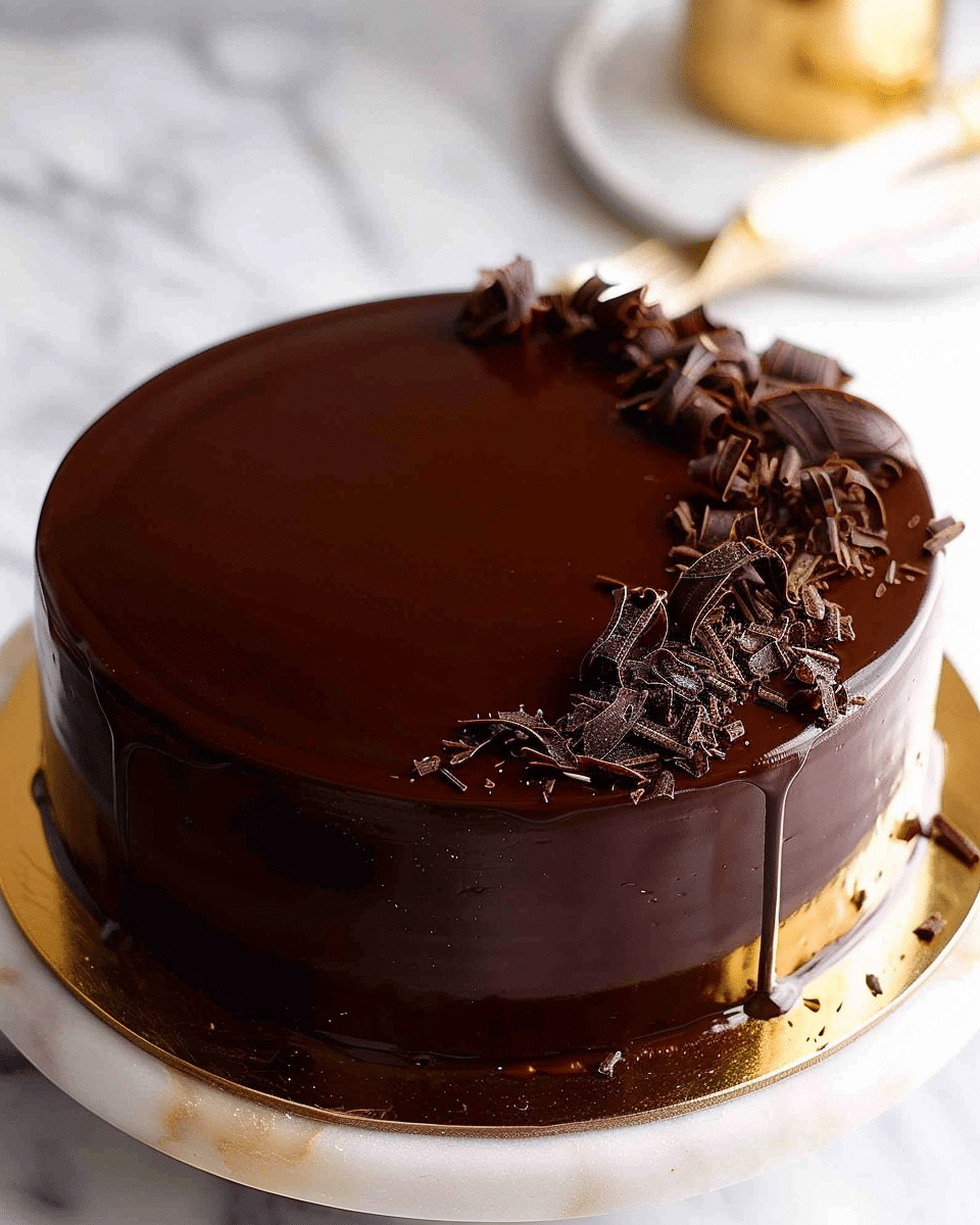 Chocolate Mirror Glaze
