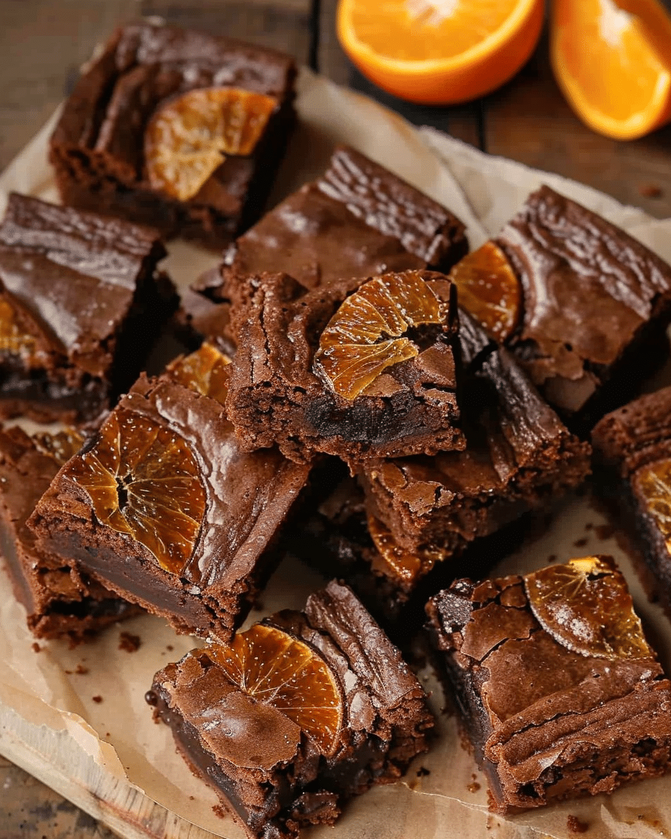 Chocolate Orange Brownies {Easy & Delicious!}