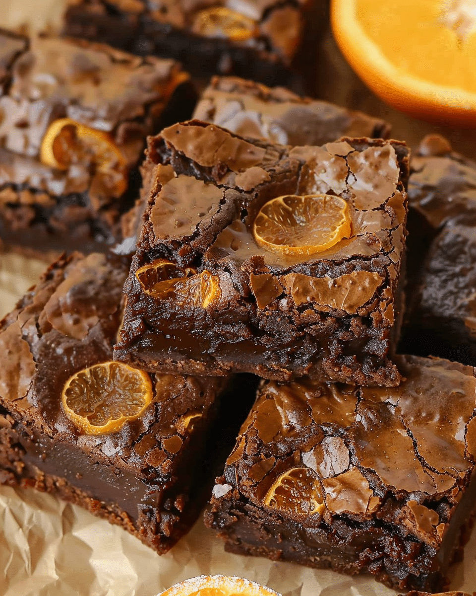 Chocolate Orange Brownies {Easy & Delicious!}