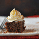 Dark Gingerbread with Maple Whipped Cream