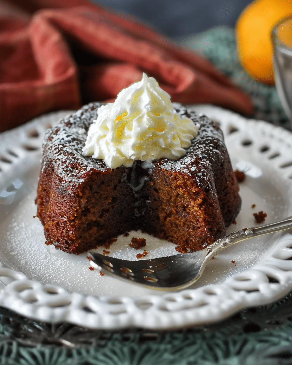 Dark Gingerbread with Maple Whipped Cream
