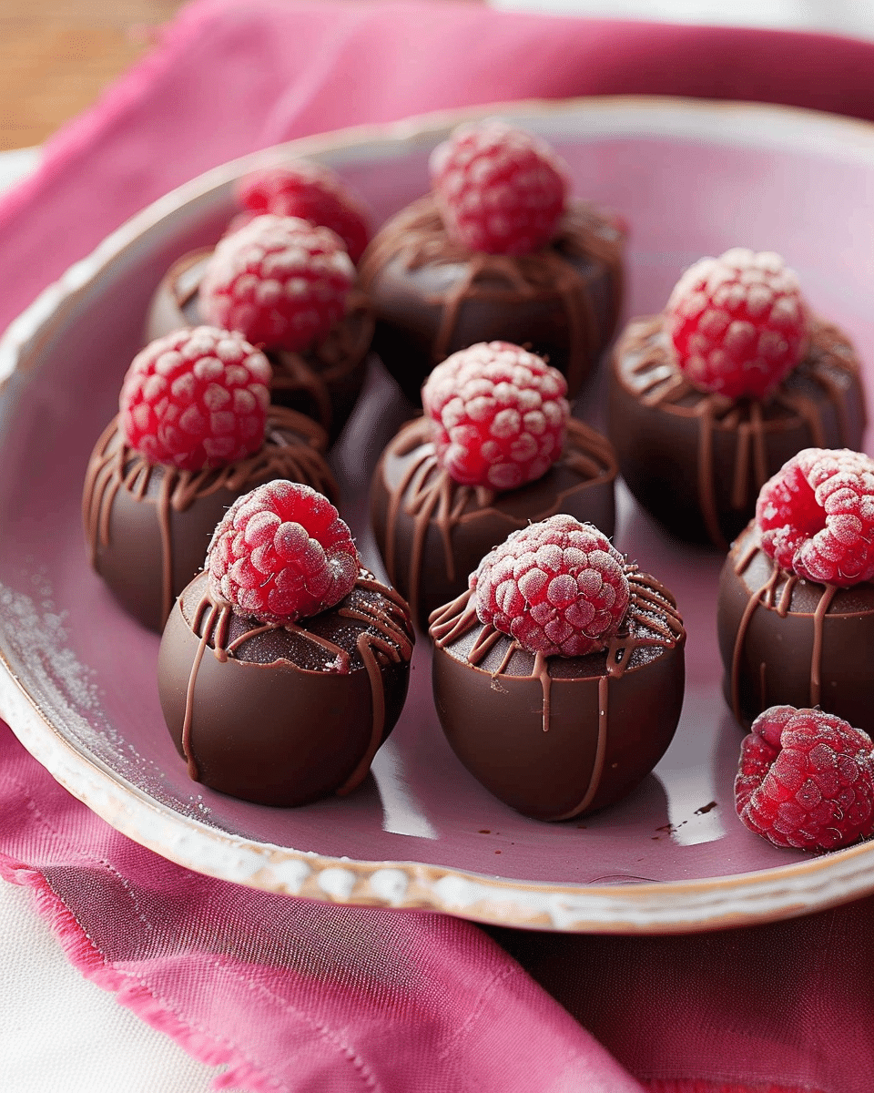 Double Chocolate Raspberry Bites