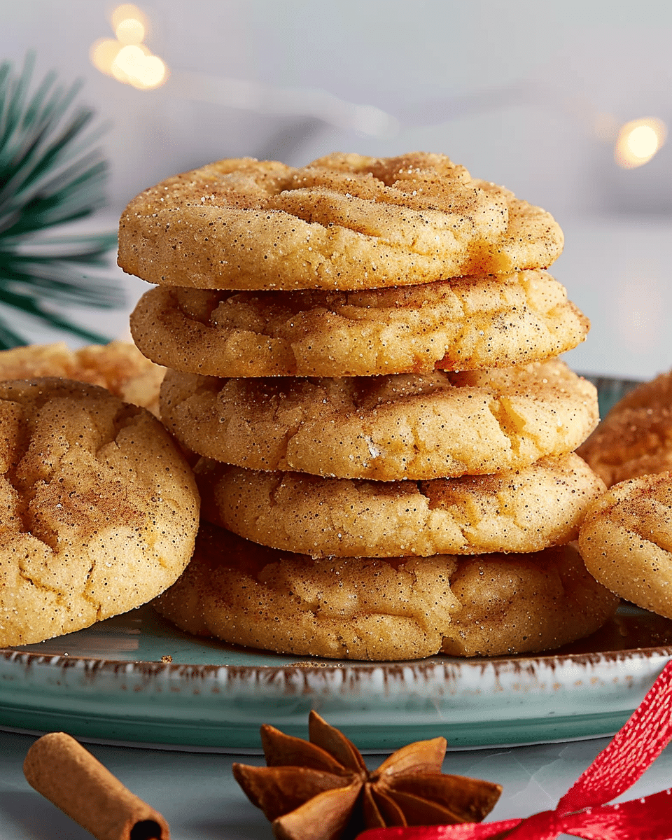 Eggnog Snickerdoodles