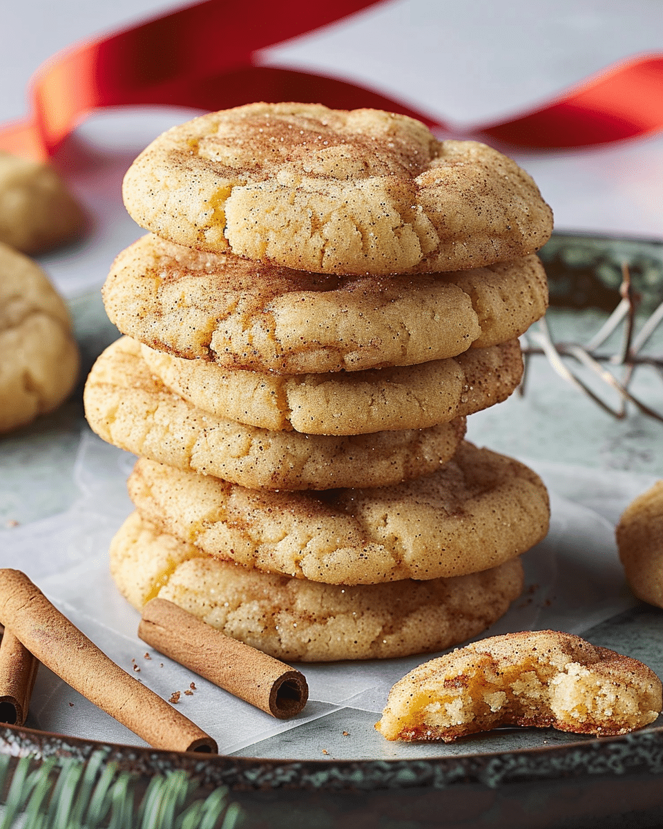Eggnog Snickerdoodles