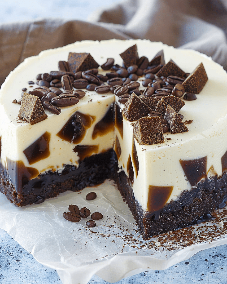 Espresso Martini Jelly Cheesecake