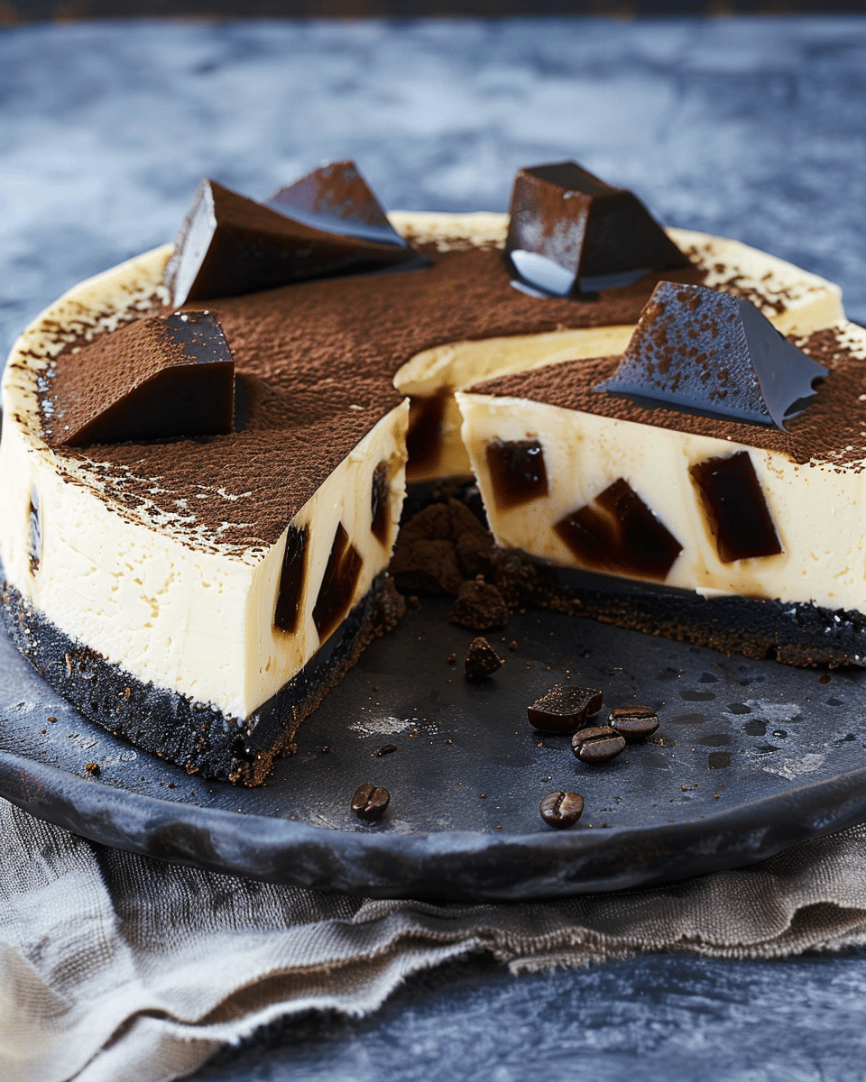 Espresso Martini Jelly Cheesecake
