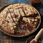 Giant Choc-Chip Cookie with Warm Chocolate Sauce