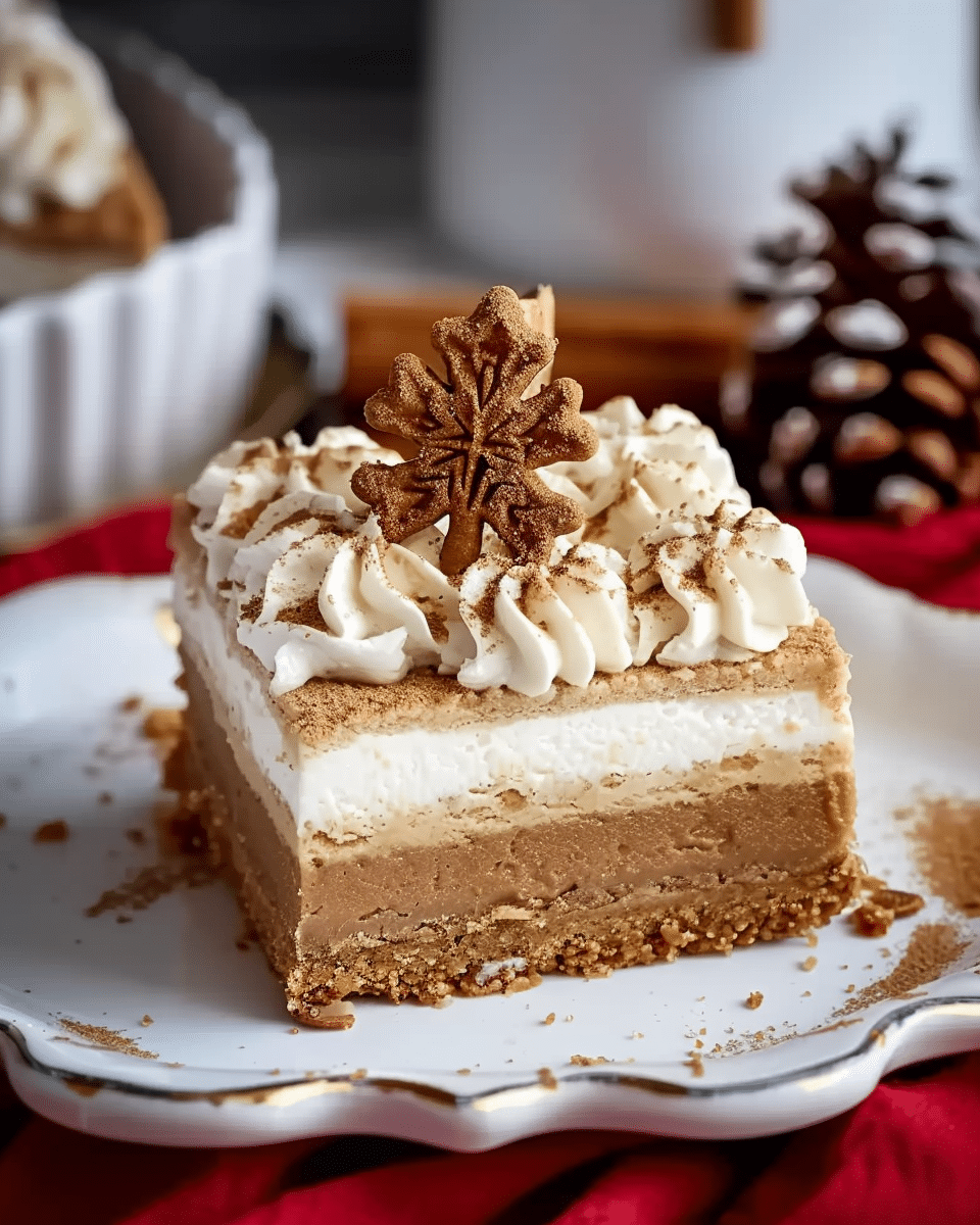 Gingerbread Cheesecake Bars