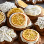 Gingerbread Cookies with Orange Buttercream Frosting