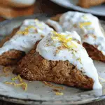 Gingerbread Scones with Lemon Breakfast Cream
