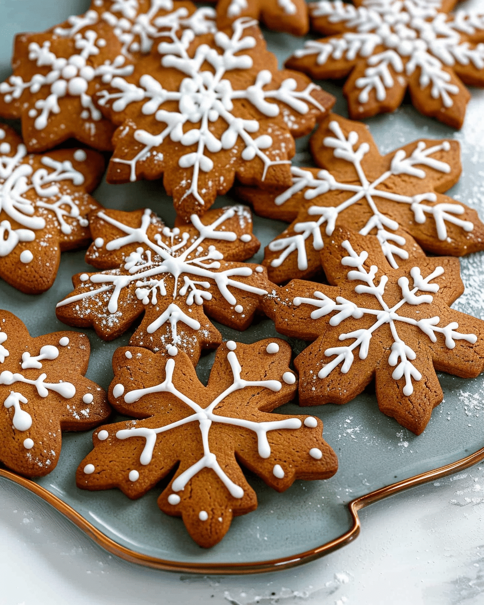 Gingerbread Snowflakes