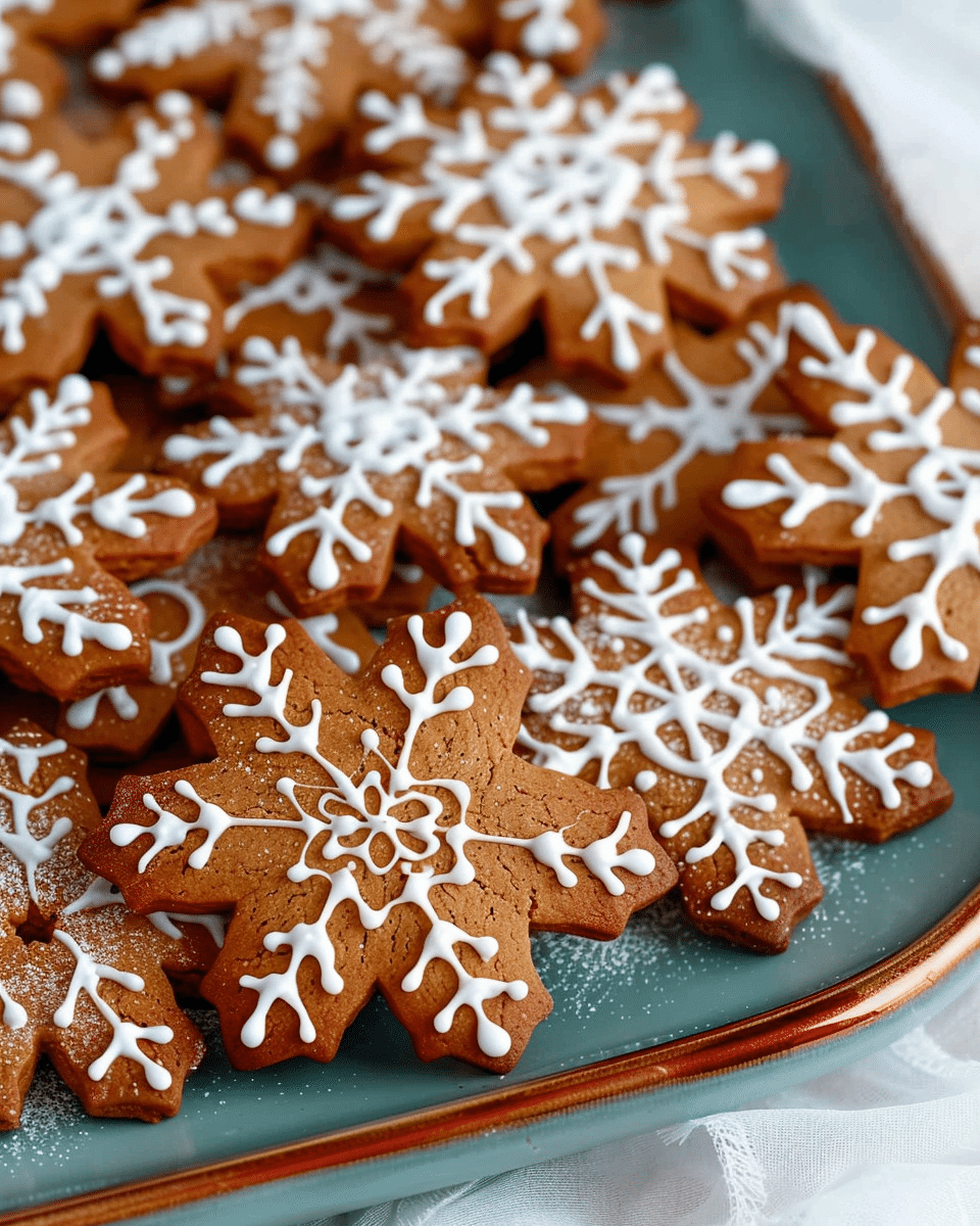 Gingerbread Snowflakes