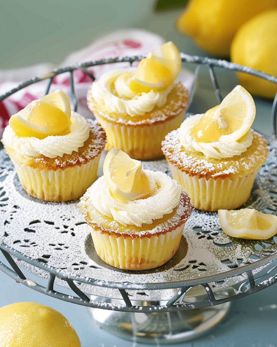Lemon Curd Fairy Cakes