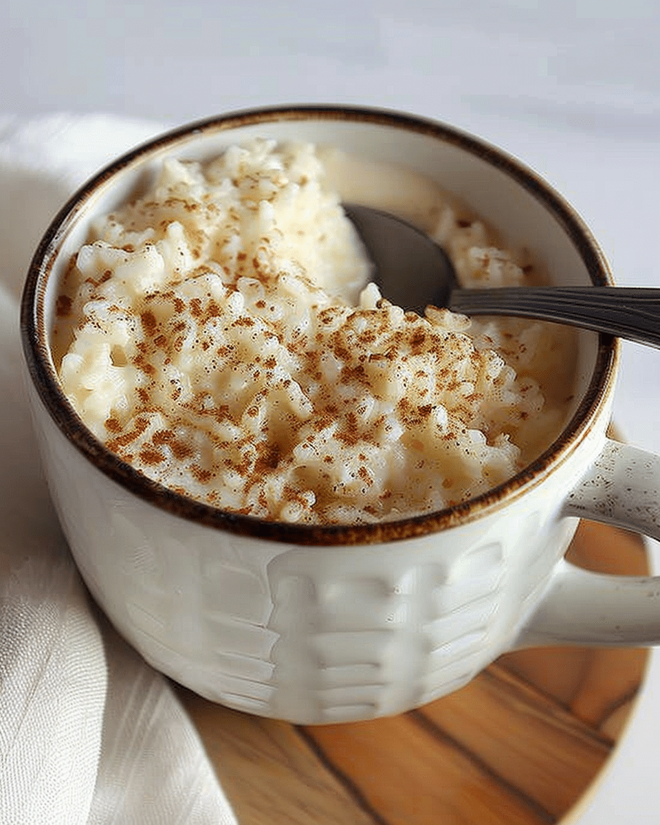 Microwave Rice Pudding in a Mug