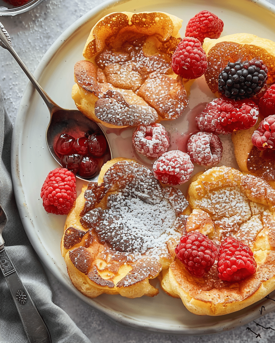 Mini Dutch Baby Pancakes