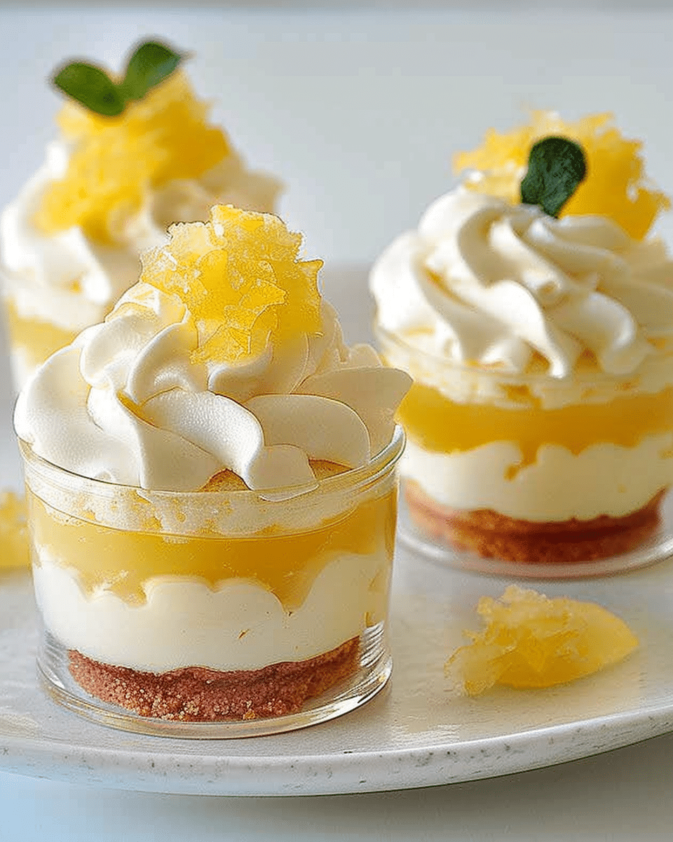 Mini Limon-Flavoured Trifle Cakes