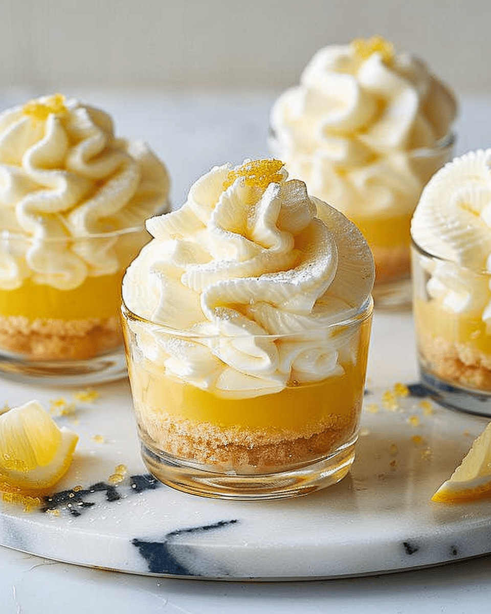 Mini Limon-Flavoured Trifle Cakes