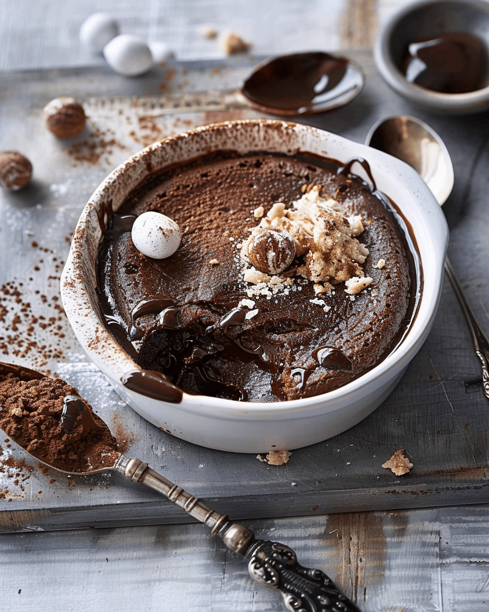 Nutella Self-Saucing Pudding