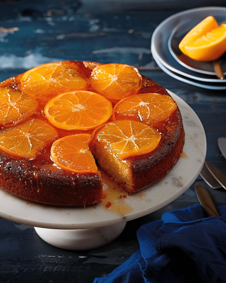 Orange Aperol Upside-Down Cake