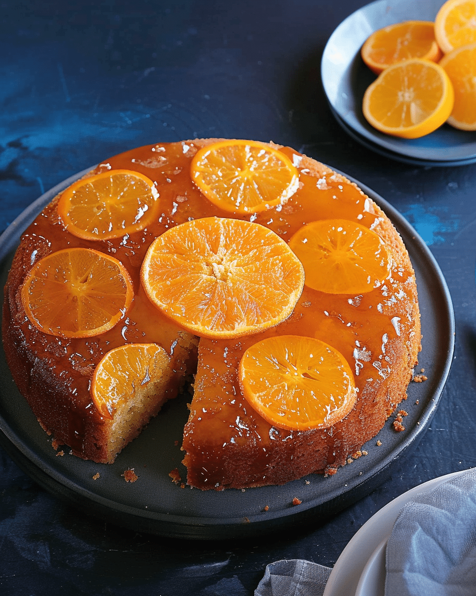 Orange Aperol Upside-Down Cake