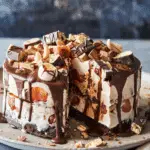 Peanut Butter Rocky Road Ice-Cream Cake
