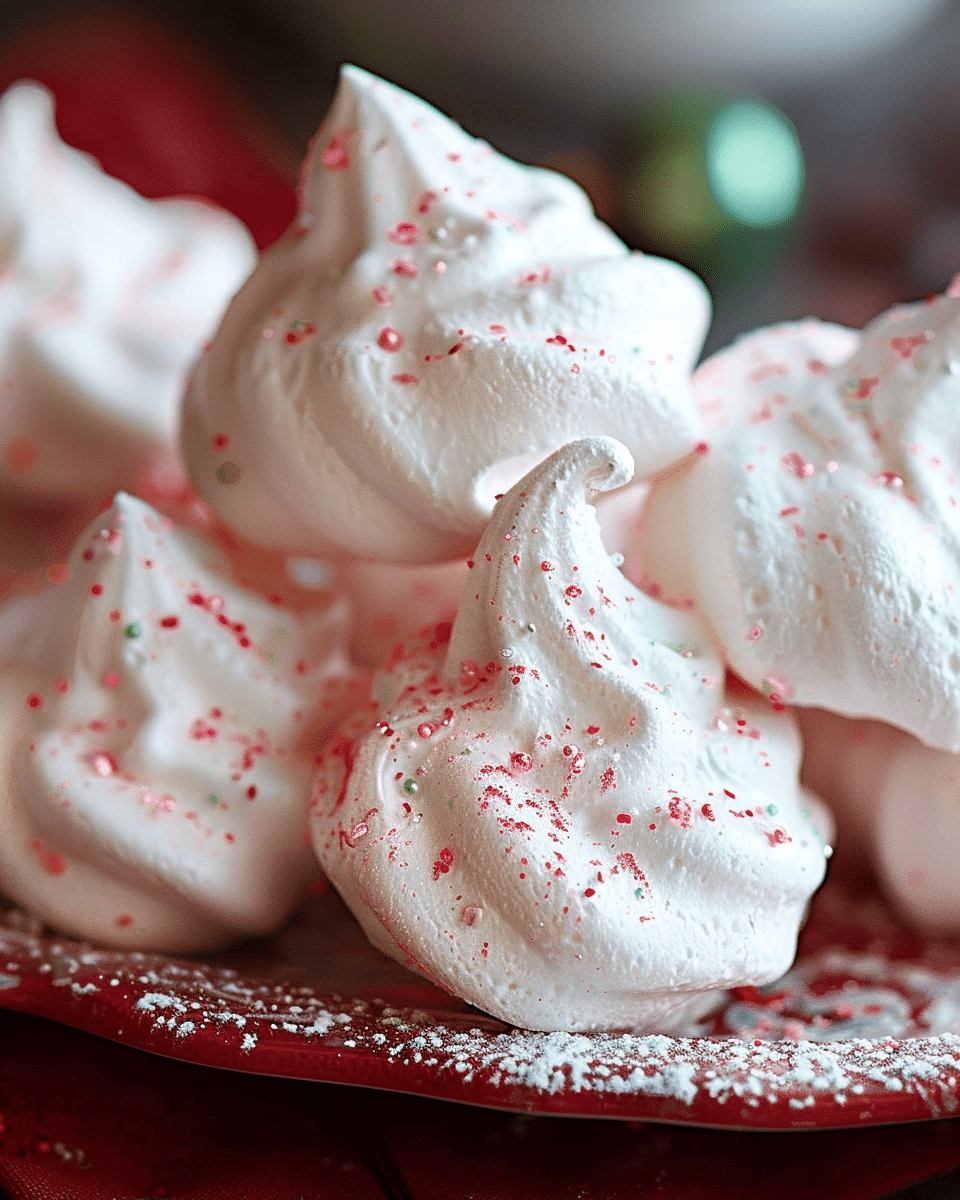 Peppermint Meringues