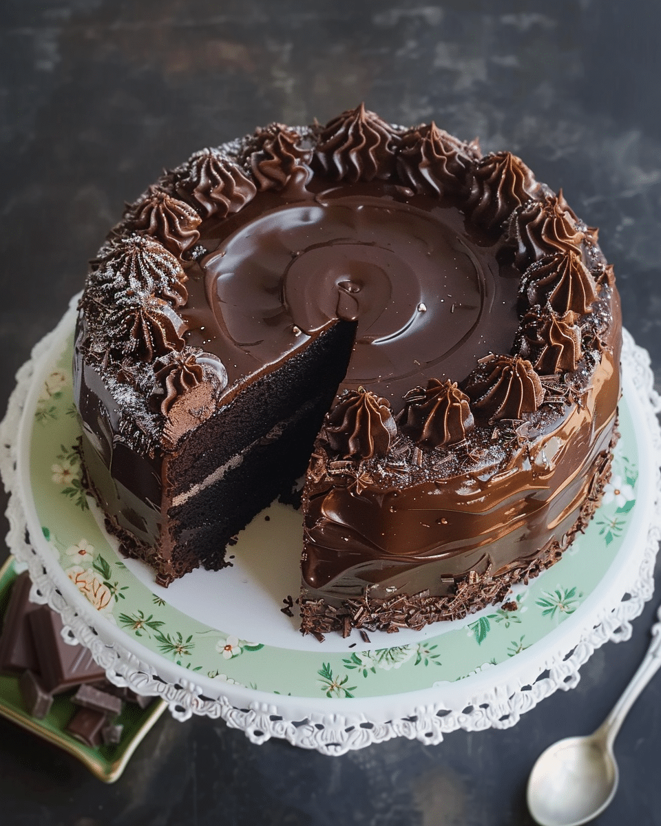 Peppermint Tea Chocolate Cake