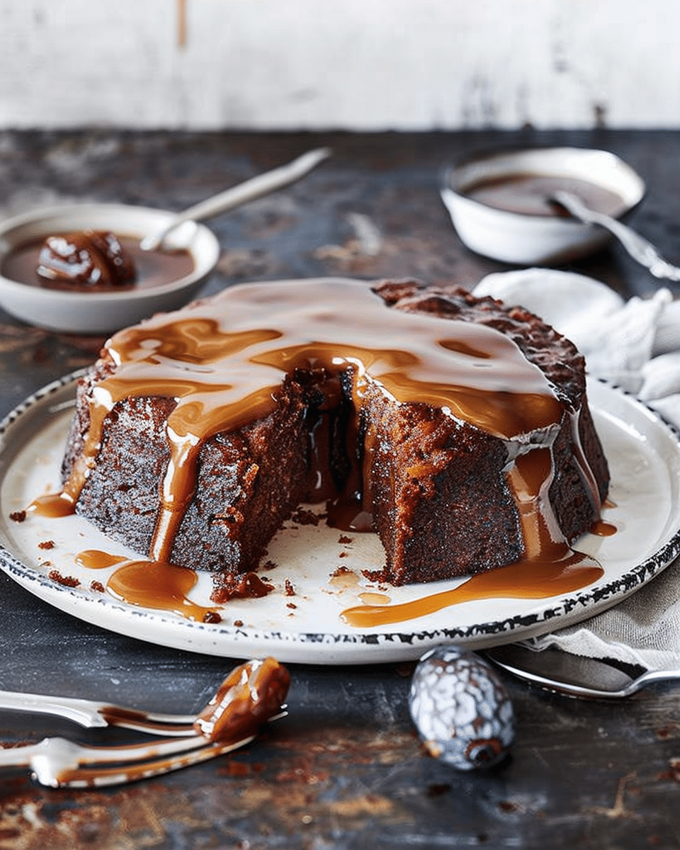 Spelt and Almond Sticky Date Pudding