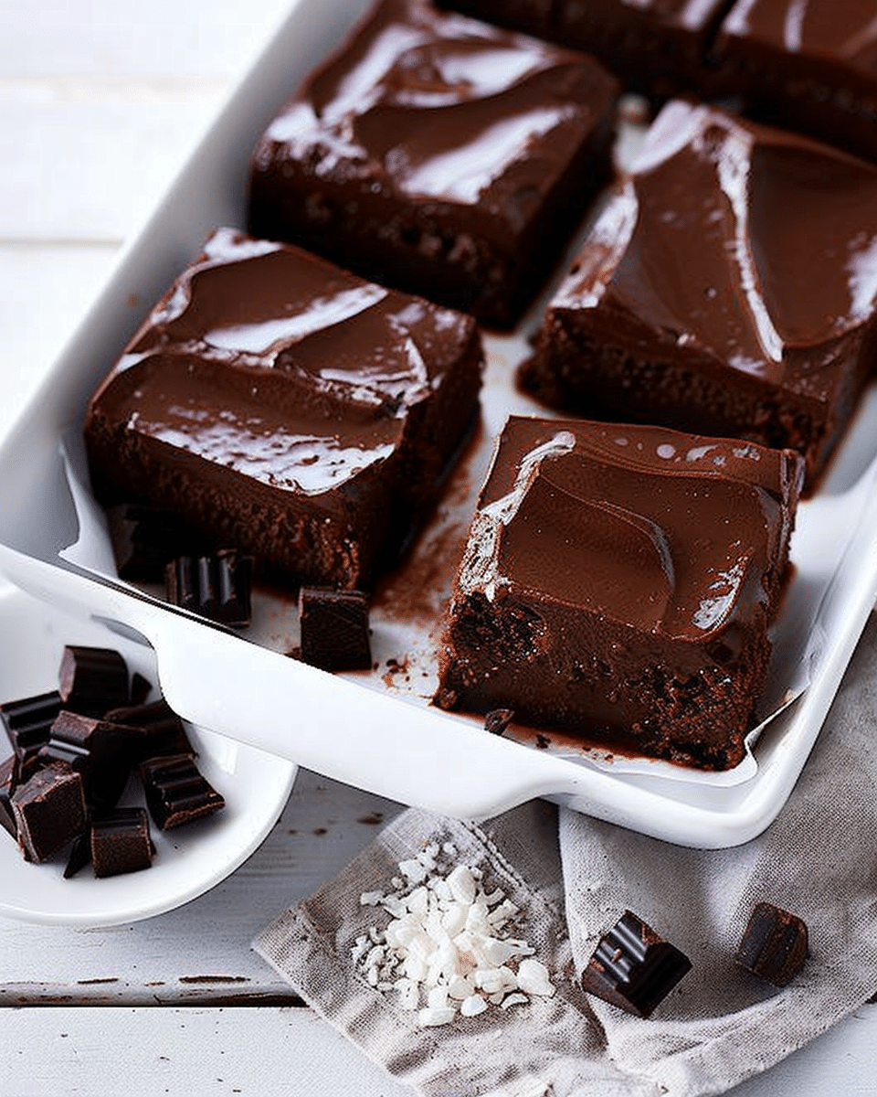 Triple Chocolate Block Pudding