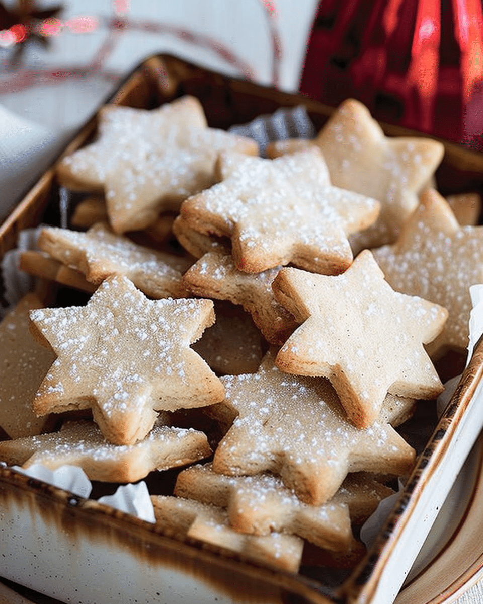 Vanilla & Cinnamon Shortbread Stars