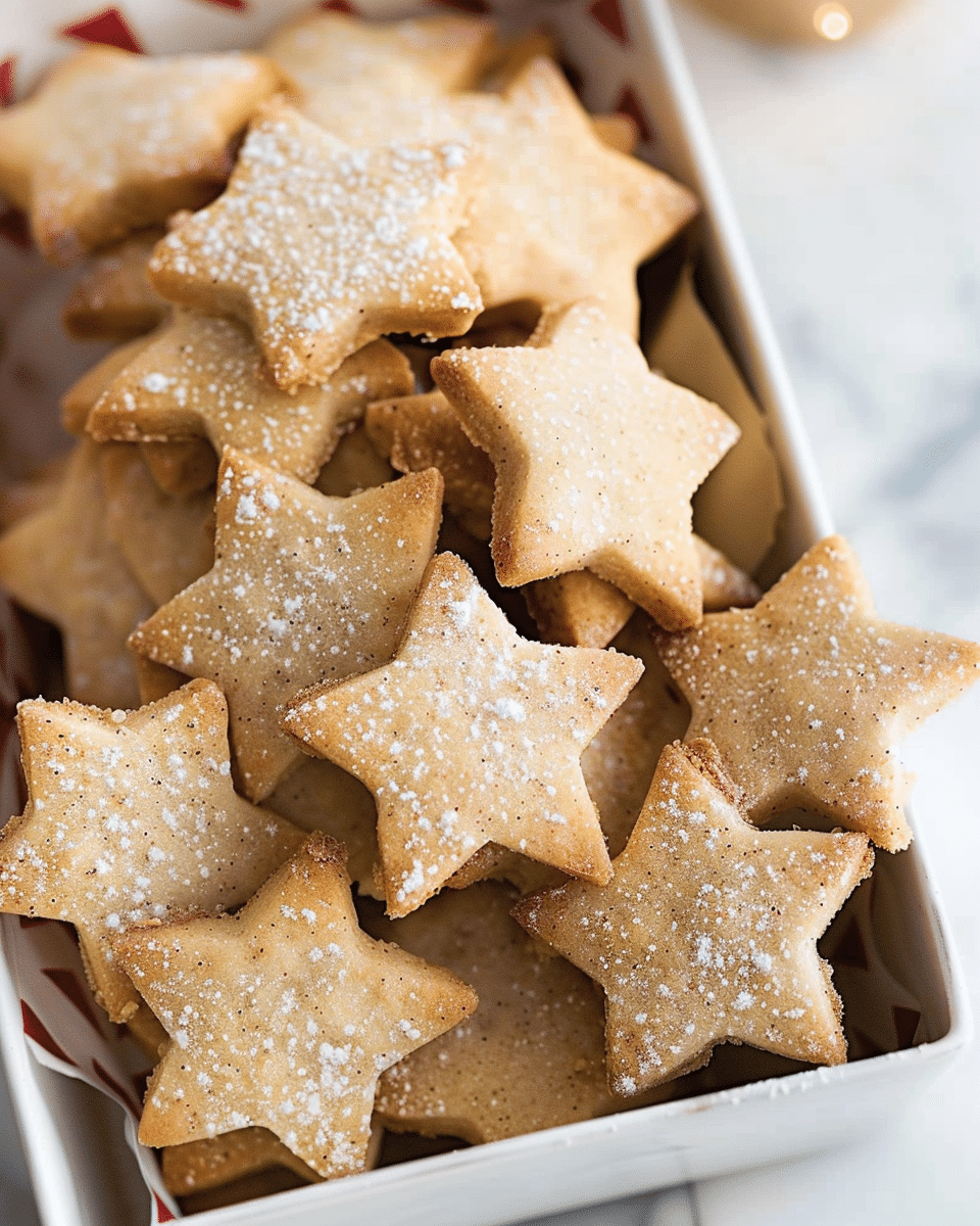 Vanilla & Cinnamon Shortbread Stars
