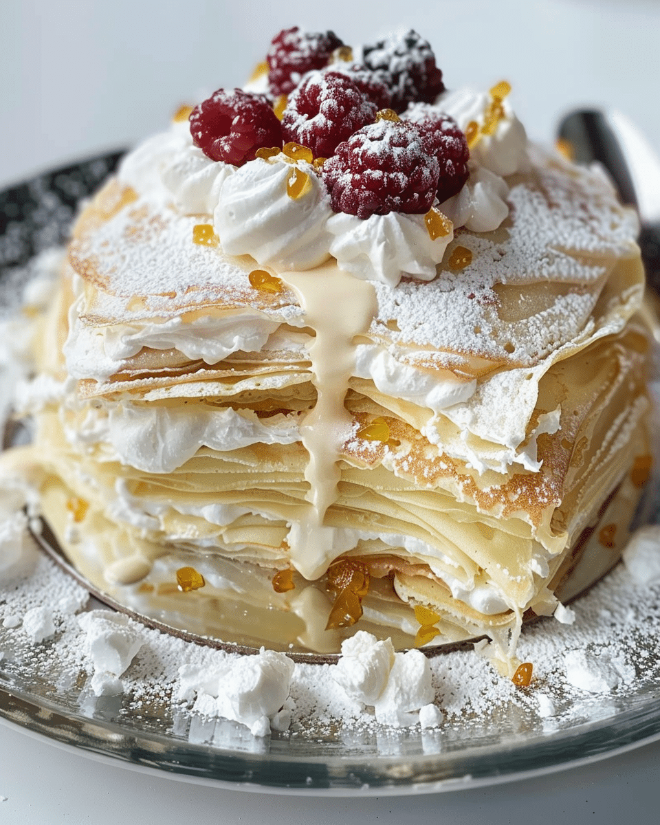 White Chocolate Crepe Cake
