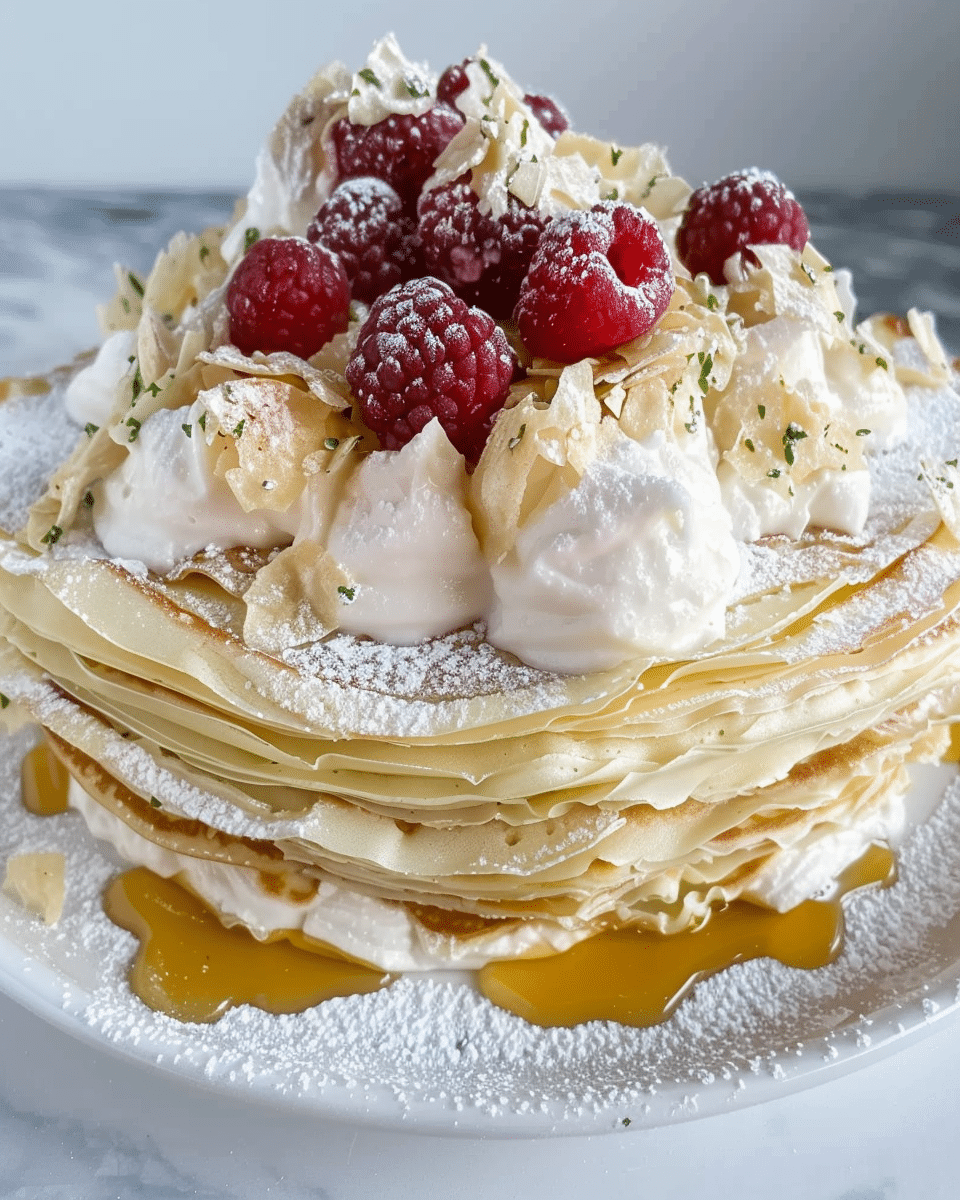 White Chocolate Crepe Cake