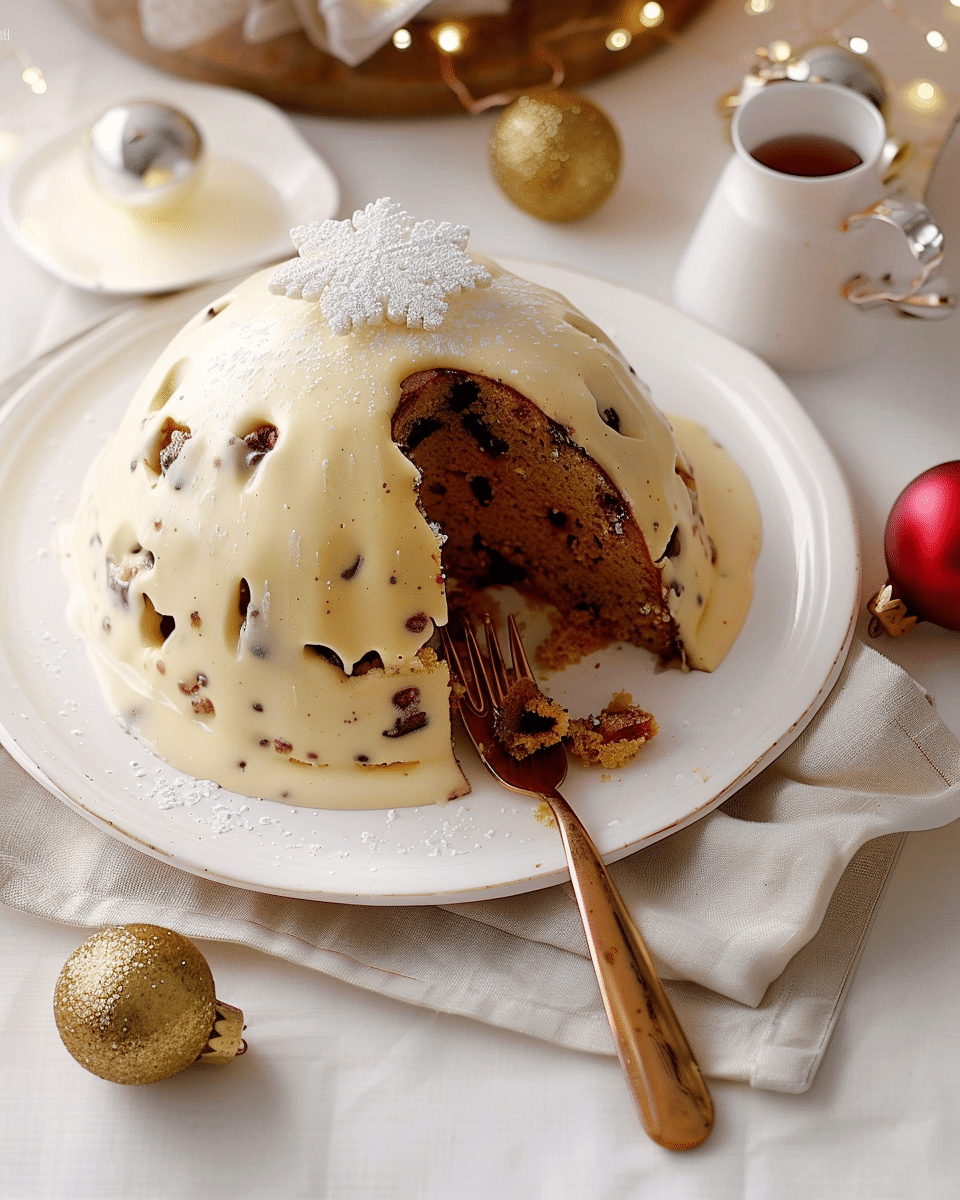 White Chocolate Fruit Pudding