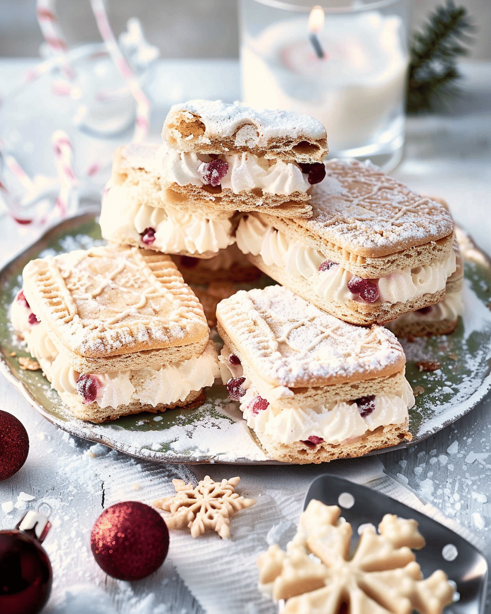 White Ice-Cream Sandwiches