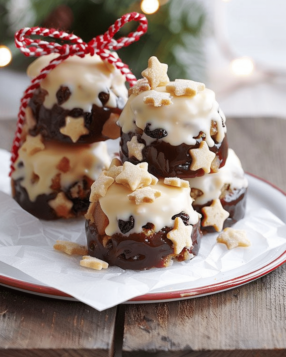 White Mini Rum and Raisin Puddings