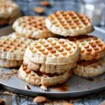 Almond Waffle Sandwich Cookies