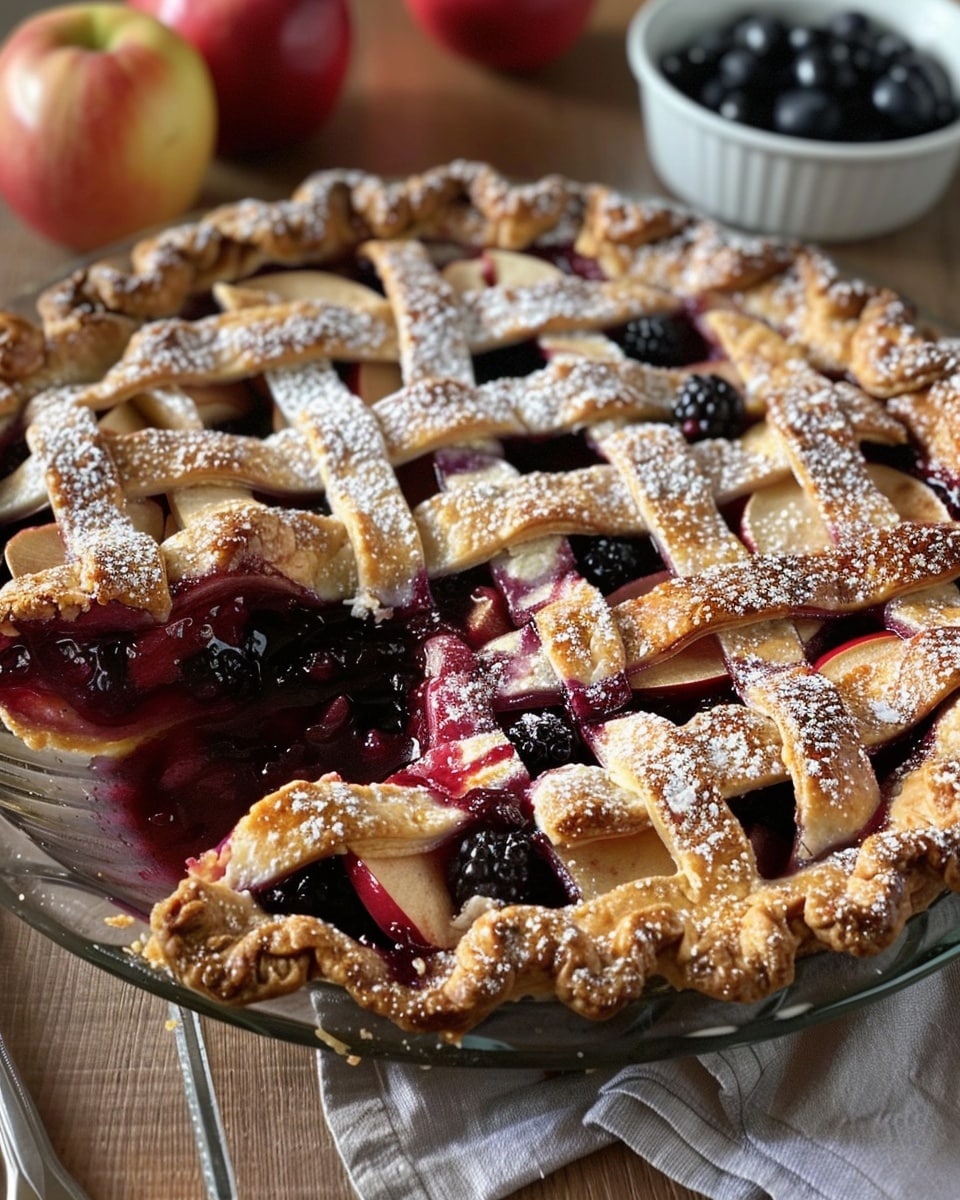Apple and Blackberry Pie